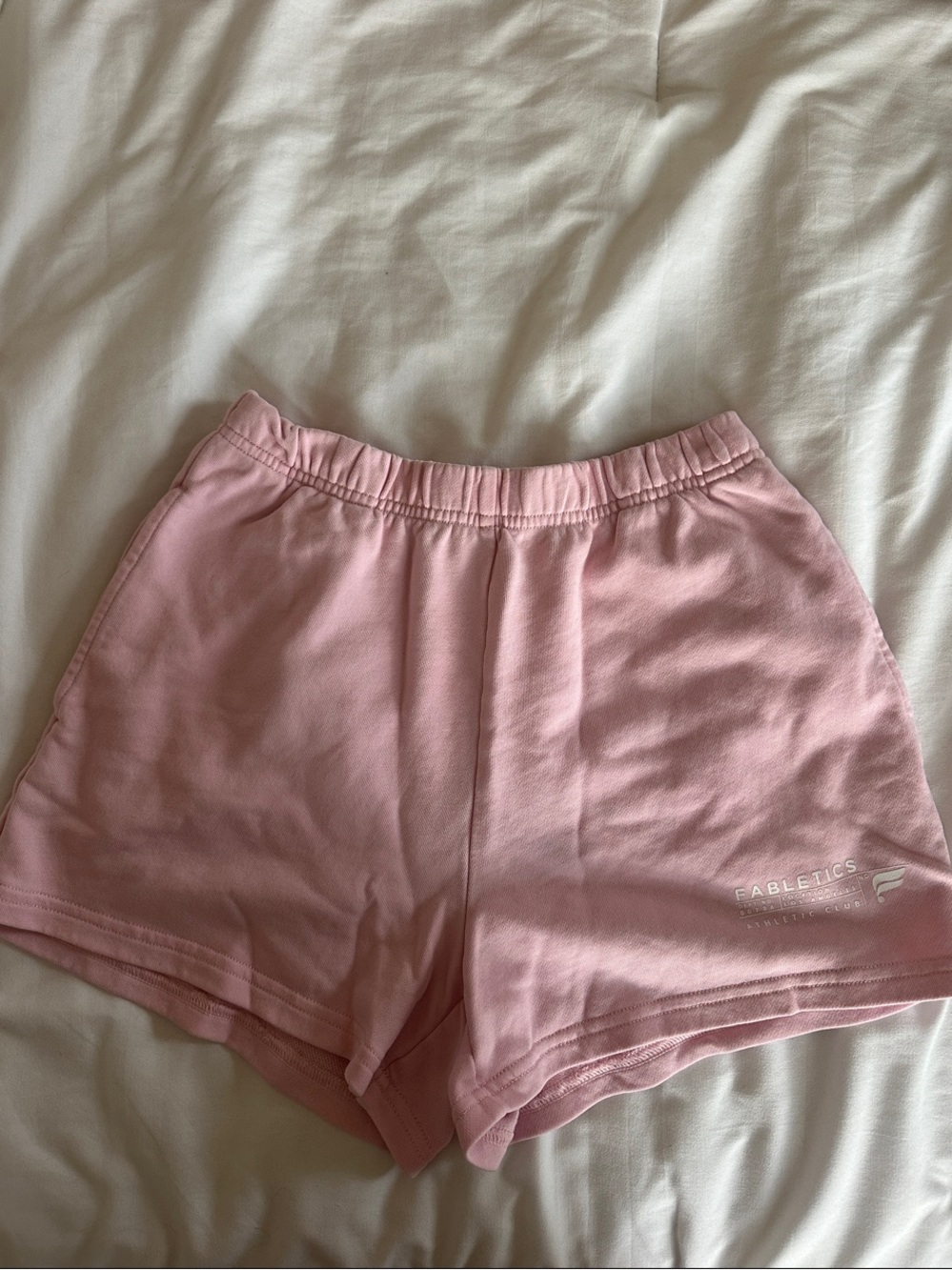 Fabletics Light Pink Sweat Shorts